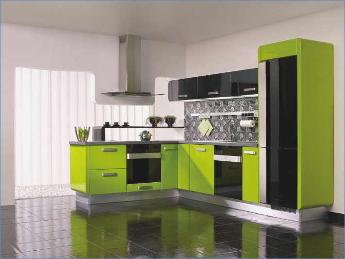 Kitchen Set Motif Dapur-Q Hijau