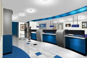 Custom Interior bank