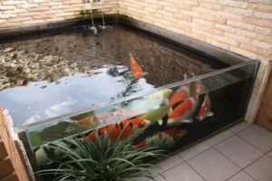 PVC Motif Kolam ikan koi