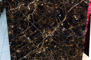 PVC Motif granit hitam