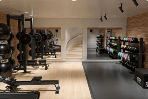 custom interior studio fitness atau gym