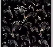 pvc motif bunga hitam