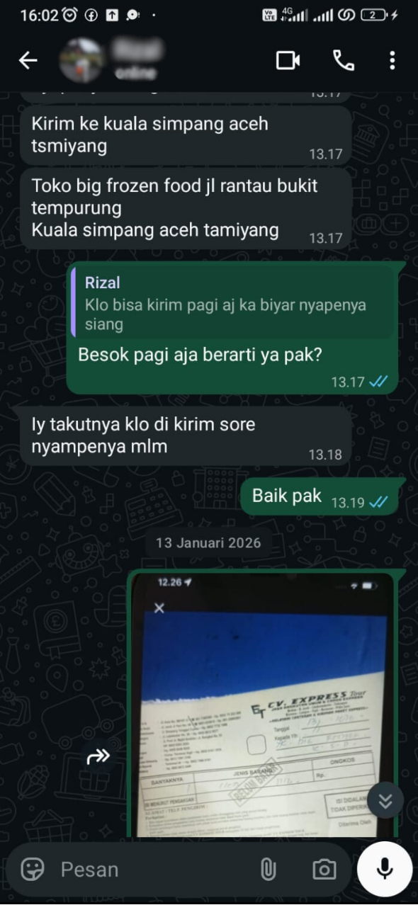 Pengiriman Aceh Tamiang